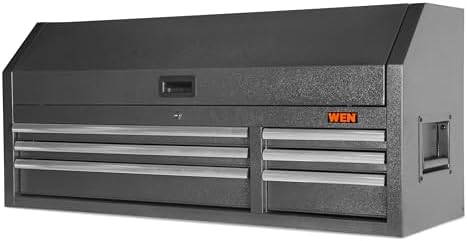 WEN 52-Inch Premium Rolling Tool Cabinet, Black, Heavy Duty 21-Gauge Powder-Coated Steel Construction, for Garage and Workshop (GG532B)