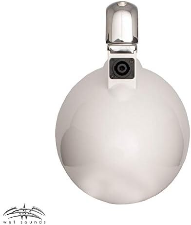 Wet Sounds 2 ICON 8" White Fixed Clamp Tower Speakers- Pair White (Renewed)