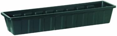 Root & Vessel Poly-Pro Plastic Flower Box Planter, White, 30-Inch