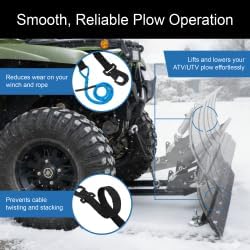 Tusk Plow Lift Strap for ATV/UTV Winch 94 Inch Length Heavy Duty Snow Plow Lift Strap, 3,200lbs