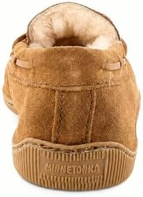 Minnetonka Men's Sheepskin Hardsole Slipper