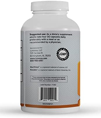 MaxiVision® AREDS 2 Whole Body Formula - AREDS 2 Eye Vitamins w/Lutein and Zeaxanthin - for Macular Support - Eye Supplements for Eye Strain - 120