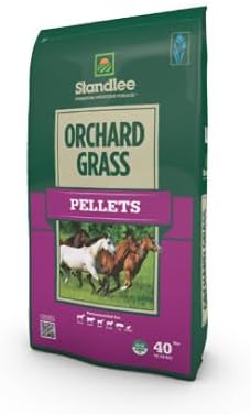 Standlee Orchard Grass Pellets for Horses, Orchard Grass for Horses, 40 lbs