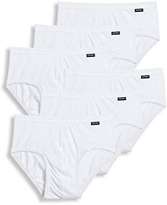Jockey Elance Poco Brief- 6 Pack - 100% Cotton Underwear for Men