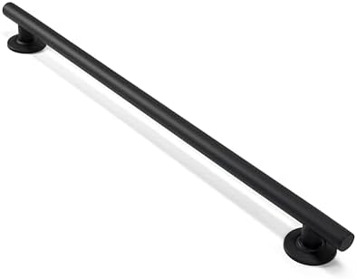 Seachrome 18-inch Coronado Designer Straight Bathroom Shower Grab Bar, Satin Stainless Steel, Brushed Nickel
