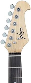 Monoprice Indio Series, 6-String Offset DLX Plus Alder Electric Guitar - Right Handed, With Gig Bag, Blue, OS40