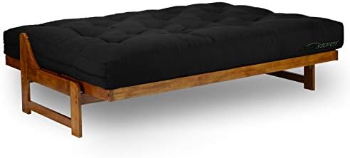 Nirvana Futons Extra Thick Premium 10-Inch Queen Futon Mattress, Black Twill - Made in USA
