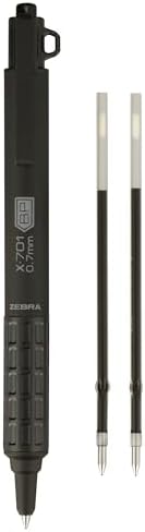 Zebra Pen STEEL X-701 Tactical Ballpoint Pen, Black Ink, 0.7mm, 1-Pack