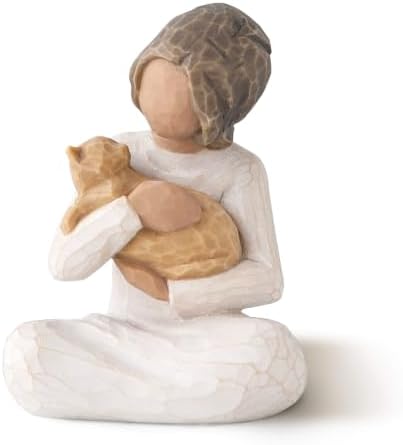Willow Tree Kindness (Girl Darker Skin Tone & Hair Color), Sculpted Hand-Painted Figure