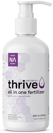 Thrive+ All in One Liquid Aquarium Plant Fertilizer – 500ml Highly Concentrated Aquatic Plant Fertilizer Solution – Nutrient-Rich Aquarium Plant Food – Convenient Usage – Effective Results
