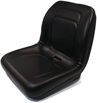 Lawn Mower, Garden Tractor UTV / ATV Seat Black High Back Vinyl Universal Mount B1LGT100BL