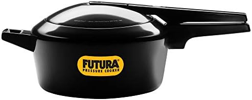 Hawkins Futura 5 Litre Pressure Cooker, Hard Anodised Inner Lid Pressure Cooker, Pan Cooker, Black (FP50)