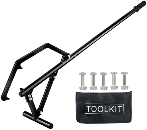 Faeshoo Timberjack Log Roller Lifter, Adjustable Logging Tools Log Rollers Cant Hook, Heavy Duty Steel Log Jack for Rolling Logs Ups to 25" in Dia