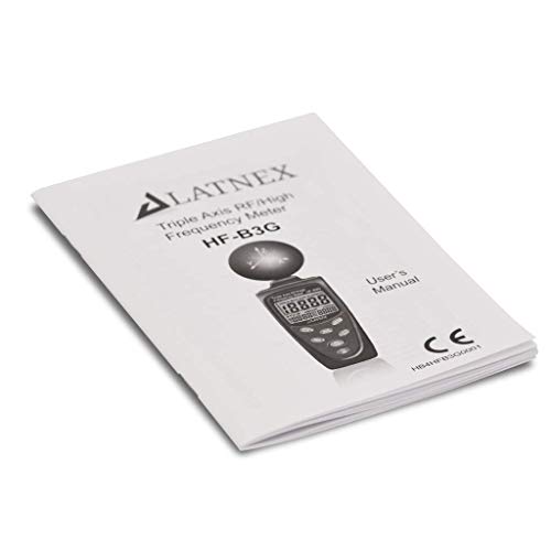 HF-B3G Triple Axis HF RF EMF Meter Analyzer and Detector + Aluminium Case & Calibration Certificate: 50MHz - 3.5GHz Measuring EMF from Cell Phones