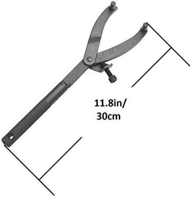EUICAE Adjustable Wrench Clutch, Stainless Steel, 11.8in Length, Suitable for Different Distances and Sizes