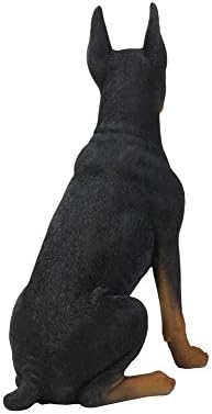 Hi-Line Gift Ltd Sitting Doberman Pinscher Dog Statue