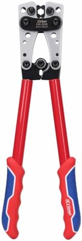 iCrimp Battery Cable Lug Crimping Tool for 8, 6, 4, 2, 1, 1/0 AWG Heavy Duty Wire Lugs, Battery Terminal, Copper Lugs with Wire Shear Cutter
