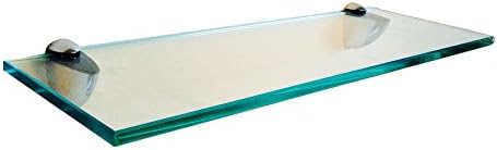Fab Glass and Mirror Glass Shelf 8" X 30" Clear
