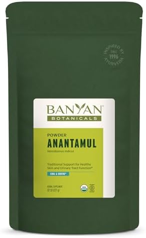 Banyan Botanicals Anantamul Powder – Organic Indian Sarsaparilla (Hemidesmus Indicus) – Cooling & Soothing Organic Skin Supplement* – 1/2 lb