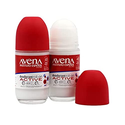4 x Avena ACTIVE Roll On Deodorant By Instituto Espanol/Desodorante De Avena