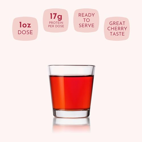DermaRite ProHeal Protein Supplement, Cherry Splash Flavor, 30 oz, 1 ct | Liquid Protein Wound Recovery Formula, 15g of Collagen and Whey Protein