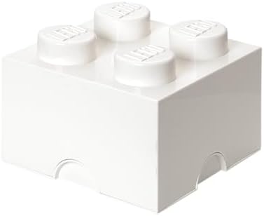 Room Copenhagen LEGO Storage Brick Drawer 4, 9-3/4 x 9-3/4 x 7-1/8 Inches, Bright Yellow (4003) | Stackable Storage Box Storage with Lid Toy Organization Home Decor Office Kids Room