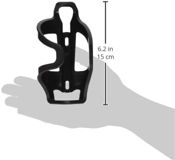 LEZYNE Flow Cage SL Bike Water Bottle Cage | Composite Matrix Construction, Side-Load Design, Compact Frame Cycling Accessory, Left Side, Black