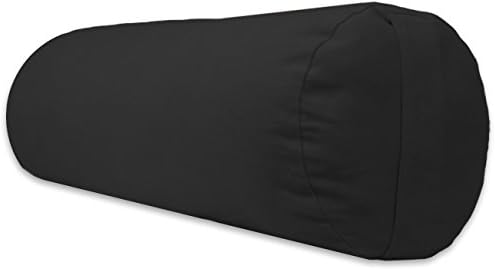 YogaAccessories Supportive Round Cotton Yoga Bolster