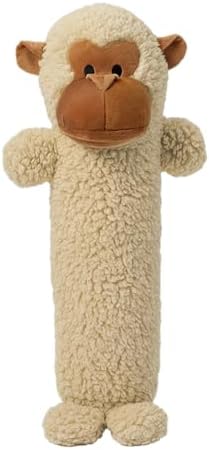 Pet Lou 26 Inch Colossal Monkey Stick Plush Dog Chew Toy with Grunter & Squeakers, Durable Fleece Interactive Dog Toy for Fetch