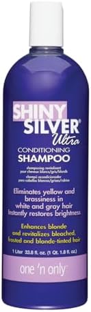 One 'n Only Shiny Silver Purple Shampoo & Blonde Hair Toner, 33.8 oz