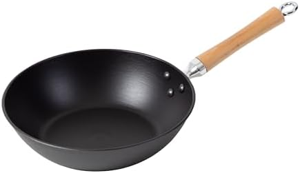 JOYCE CHEN Professional Series 14-Inch Cast Iron Wok with Maple Handle