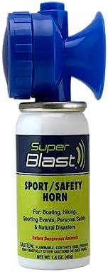 Personal Safety Horn Alarm - Blue, Voice Control, 120dB, 30 ft Range