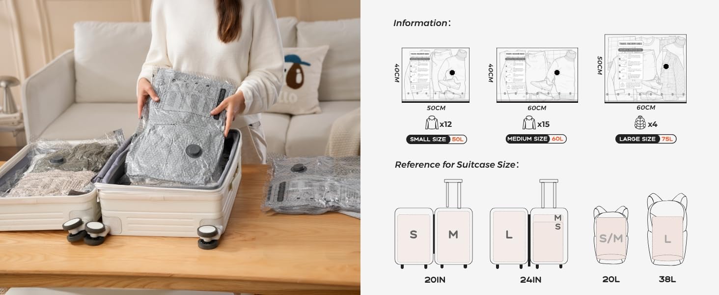 vacuum bag and pump