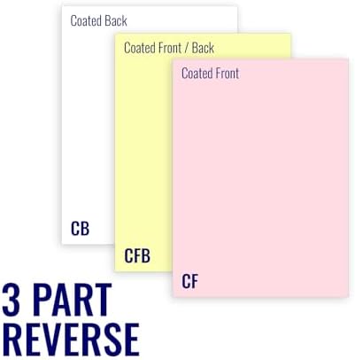 Superior 8.5 x 11 Carbonless Paper, 3 Part Reverse (Pink/Canary/Bright White), 1340 Sets (4000 Sheet) I 8 Reams