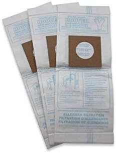 Hoover Vacuum Cleaner Bags for Upright Vacs, Pack of 3, Type Y