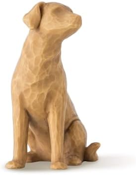 Willow Tree Love My Dog (Light), Sculpted Hand-Painted Figure | Cast from a Susan Lordi Original Carving, Gift for Dog Lovers, Celebrates the Loving Bond Between People and Their Dogs