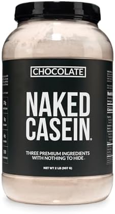 NAKED Casein - Vanilla Micellar Casein Protein - 5 Pound Bulk, NSF Certified, GMO-Free, Gluten-Free, Soy-Free, Preservative-Free - Stimulate Muscle Growth - Enhance Recovery - 61 Servings