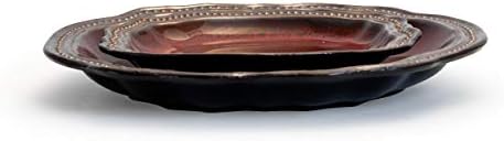 Elama Regency 16 Piece Luxurious Stoneware Dinnerware with Complete Setting for 4, 16pc