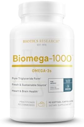 Biotics Research Biomega-1000™ Omega 3 Fish Oil With EPA 529mg / DHA 353mg– Omega-3 Fatty Acids 1000 mg- Highly Concentrated Fish Oil 90 Days