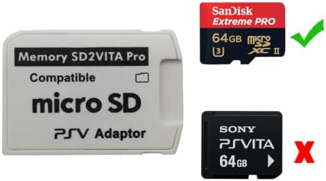 Funturbo Ultimate Version SD2Vita 5.0 Memory Card Adapter, PS Vita PSVSD Micro SD Adapter PSV 1000/2000 PSTV FW 3.60 HENkaku Enso System