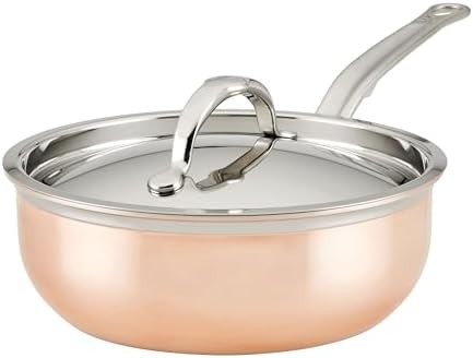 Hestan - CopperBond Collection - 100% Pure Copper Frying Pan, Induction Cooktop Compatible, 8.5-Inch