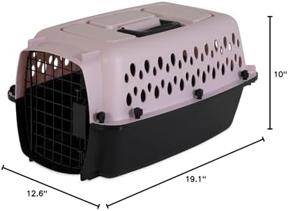Petmate Fashion Vari Kennel, 19", for Dogs Up to 10 Lbs, 19.1"L x 12.6"W x 10.0"H, Made in USA