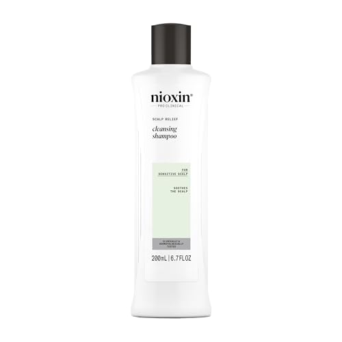 Nioxin Scalp Relief Cleansing Shampoo | Soothes, Hydrates, & Thickens Hair | For Sensitive, Dry, & Itchy Scalp | Made with Aloe Vera & Vitamin E