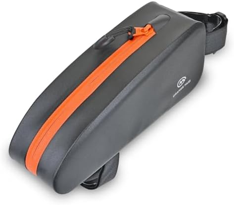 Orange Mud Waterproof Bike Frame Bag TPU Triangle Storage Bag