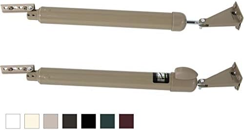 GREENSTAR Touch 'n Hold Smooth - Dual Door Closer System - Heavy Duty - for (Medium and Heavy Weight) Storm, Screen, & Security Doors - New Doors or Replacement for Previous Units (White)