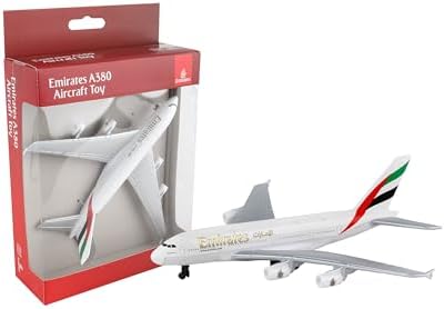 Daron Toy Airplane RT9904 – Emirates A380 – Die-Cast Metal Model Airplane Toy with Plastic Parts for Kids Ages 3+