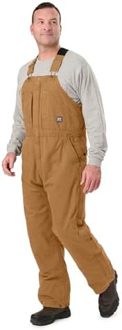 Berne Men's Heartland Insulated Washed Duck Bib Overall