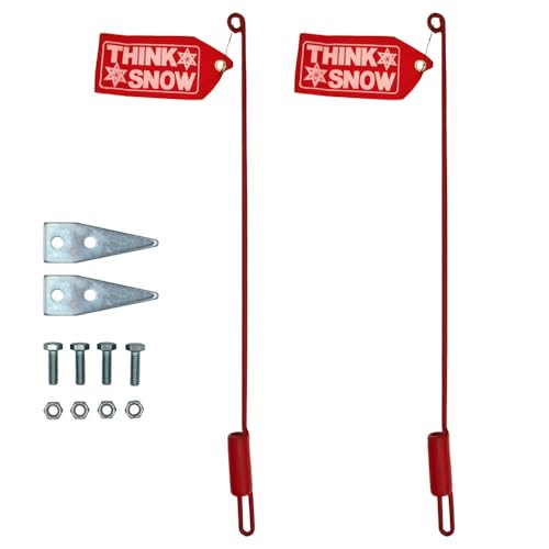 (2) Snow Plow Blade Markers Guide Stick w/Flag for Western 59700