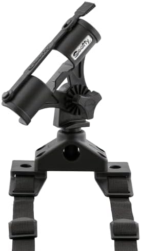 Scotty #267 Fly Rod Holder w/ #266 Float Tube Mount,Black | Fully Adjustable, 360 Degree Horizontal Rotation