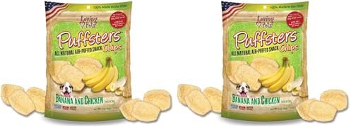 Loving Pets Puffsters Banana Chicken Treats for Dogs (4 oz), (5110)